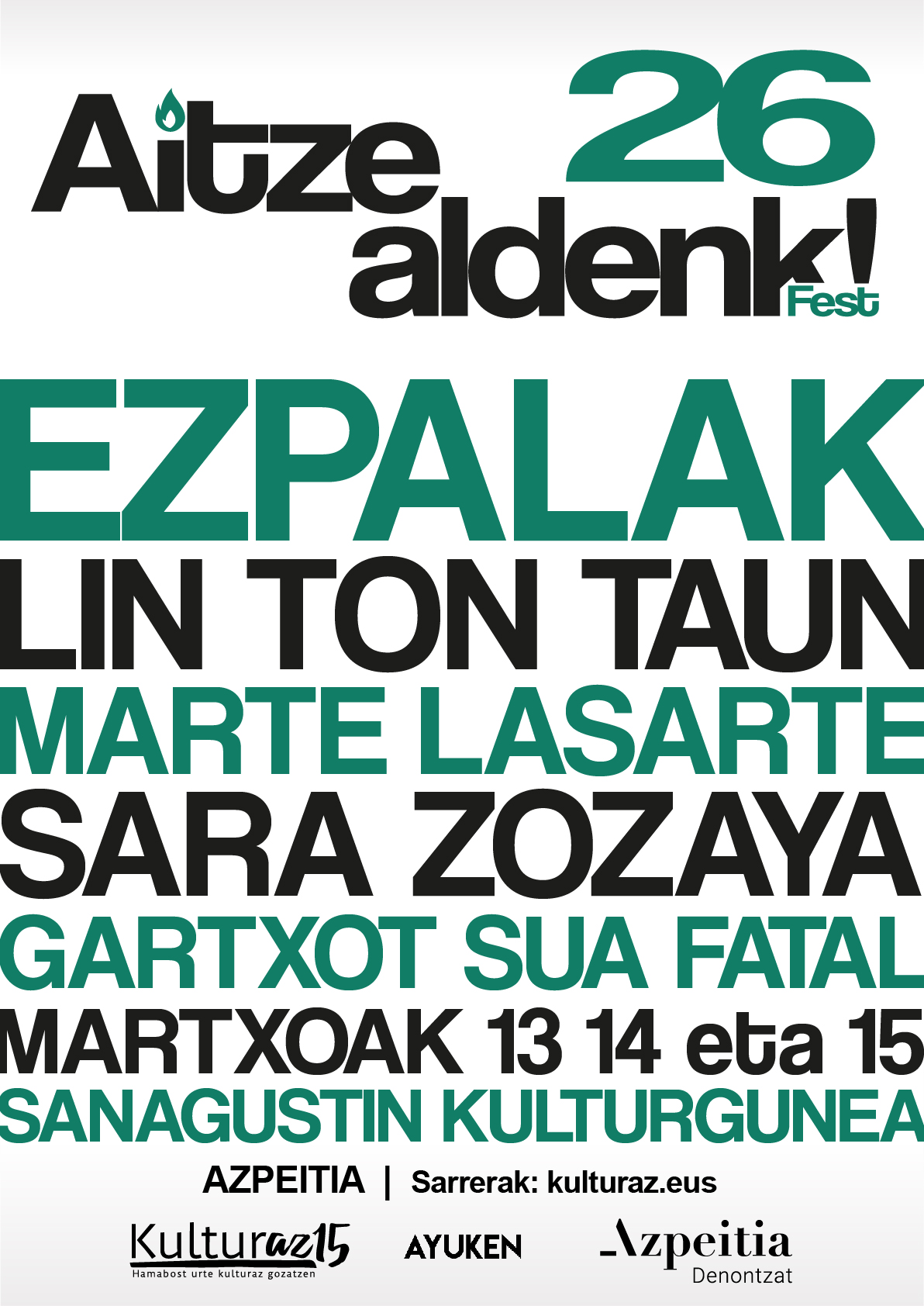 AITZEALDENK! 26 | EZPALAK + LIN TON TAUN
