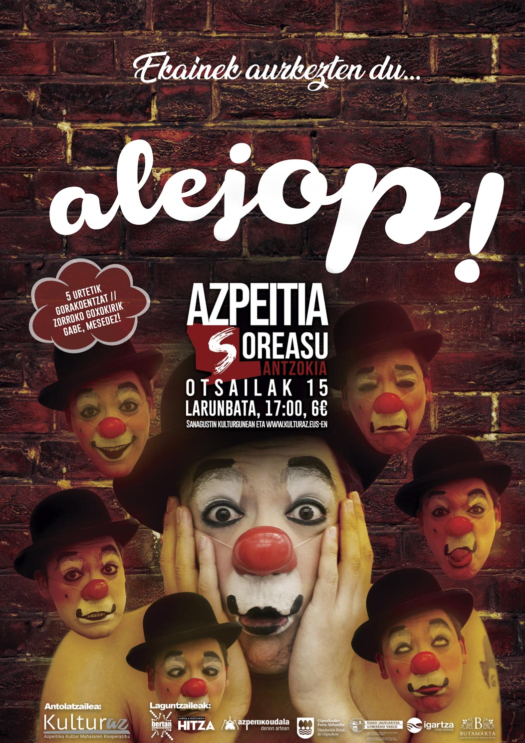 'Alejop!' ikuskizuna 'Alejop!' ikuskizuna