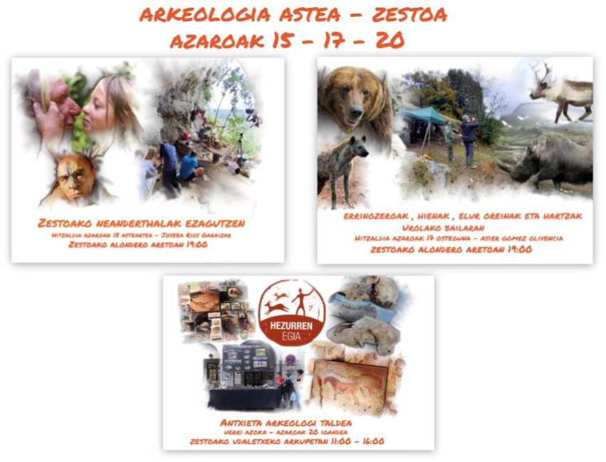 ARKEOLOGIA ASTEA | Zestoako Neanderthalak ezagutzen ARKEOLOGIA ASTEA | Zestoako Neanderthalak ezagutzen