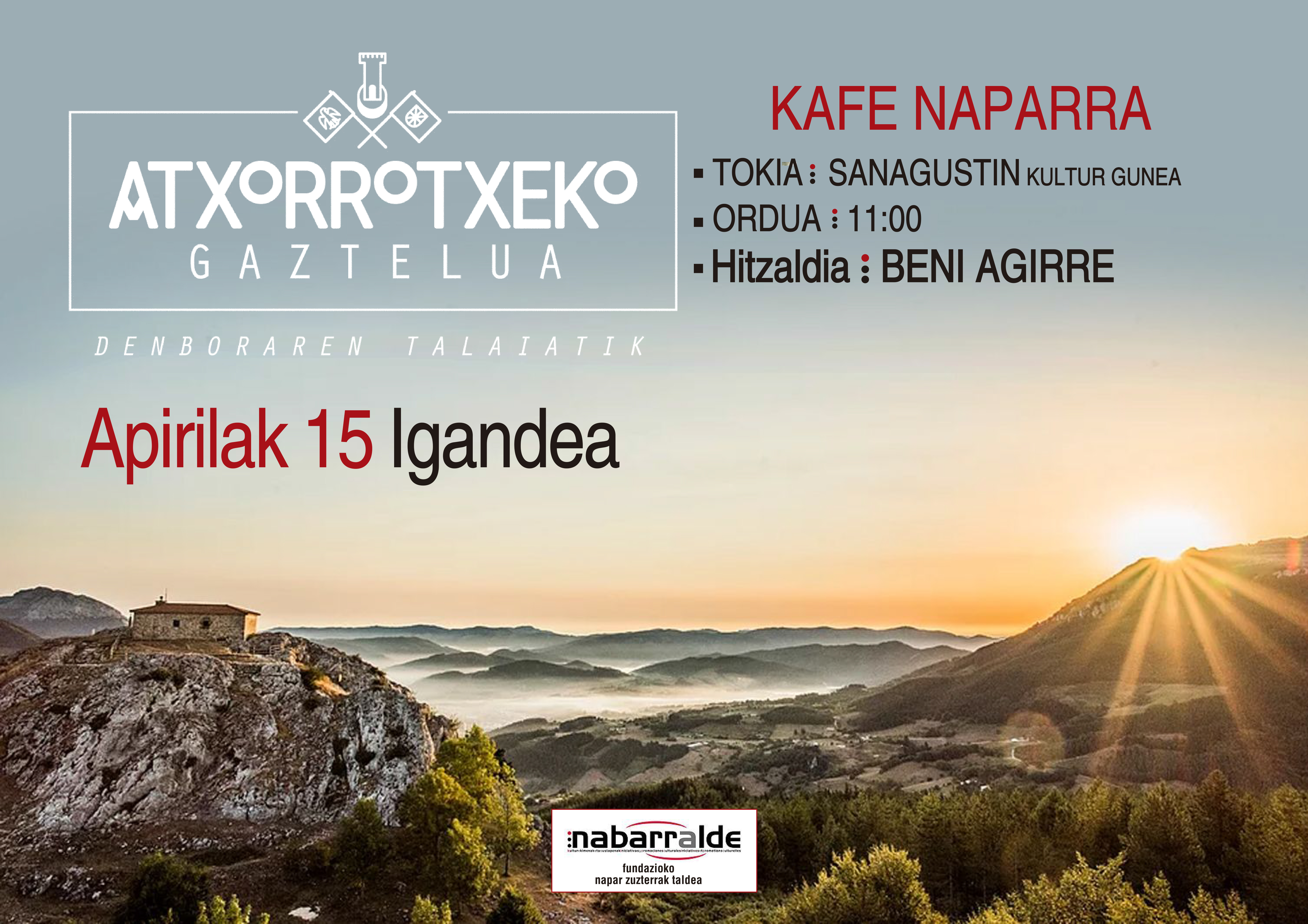 Atxorrotxeko gaztelua, Kafe Naparrean Atxorrotxeko gaztelua, Kafe Naparrean