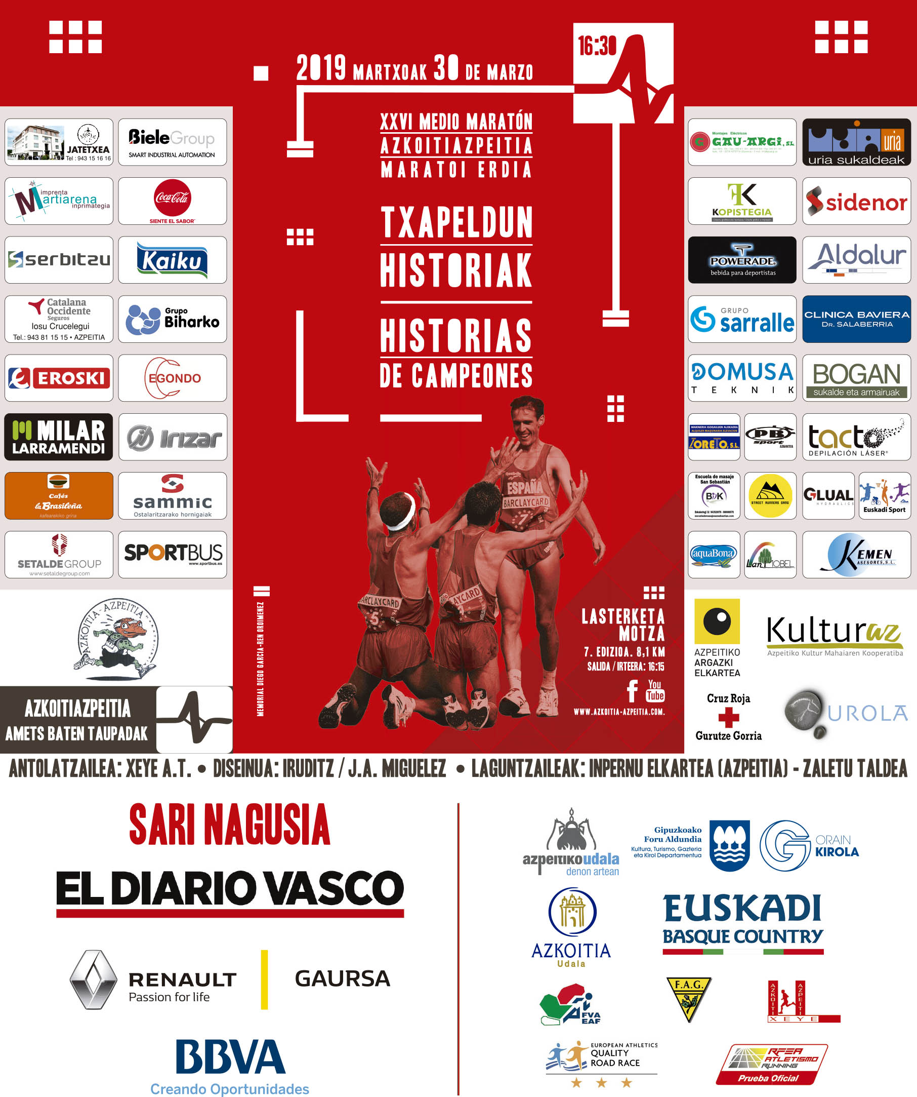 Azkoitia-Azpeitia maratoi erdia: historia eta korrikalariekin solasaldia