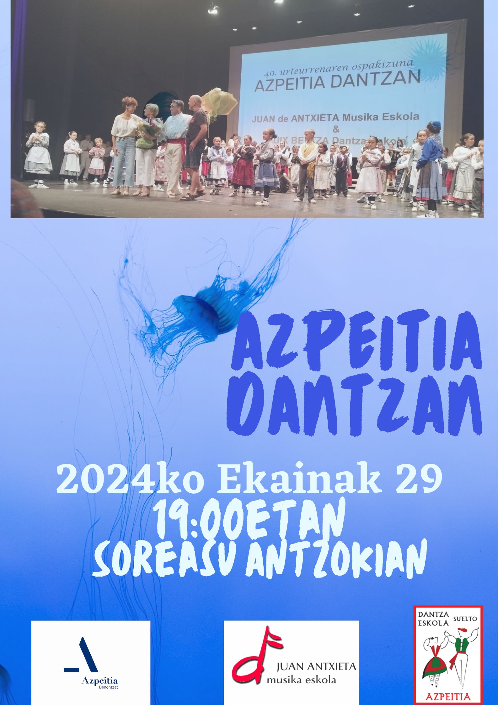 AZPEITIA DANTZAN | LUIX BELTZA ETA JUAN DE ANTXIETA MUSIKA ESKOLA AZPEITIA DANTZAN | LUIX BELTZA ETA JUAN DE ANTXIETA MUSIKA ESKOLA