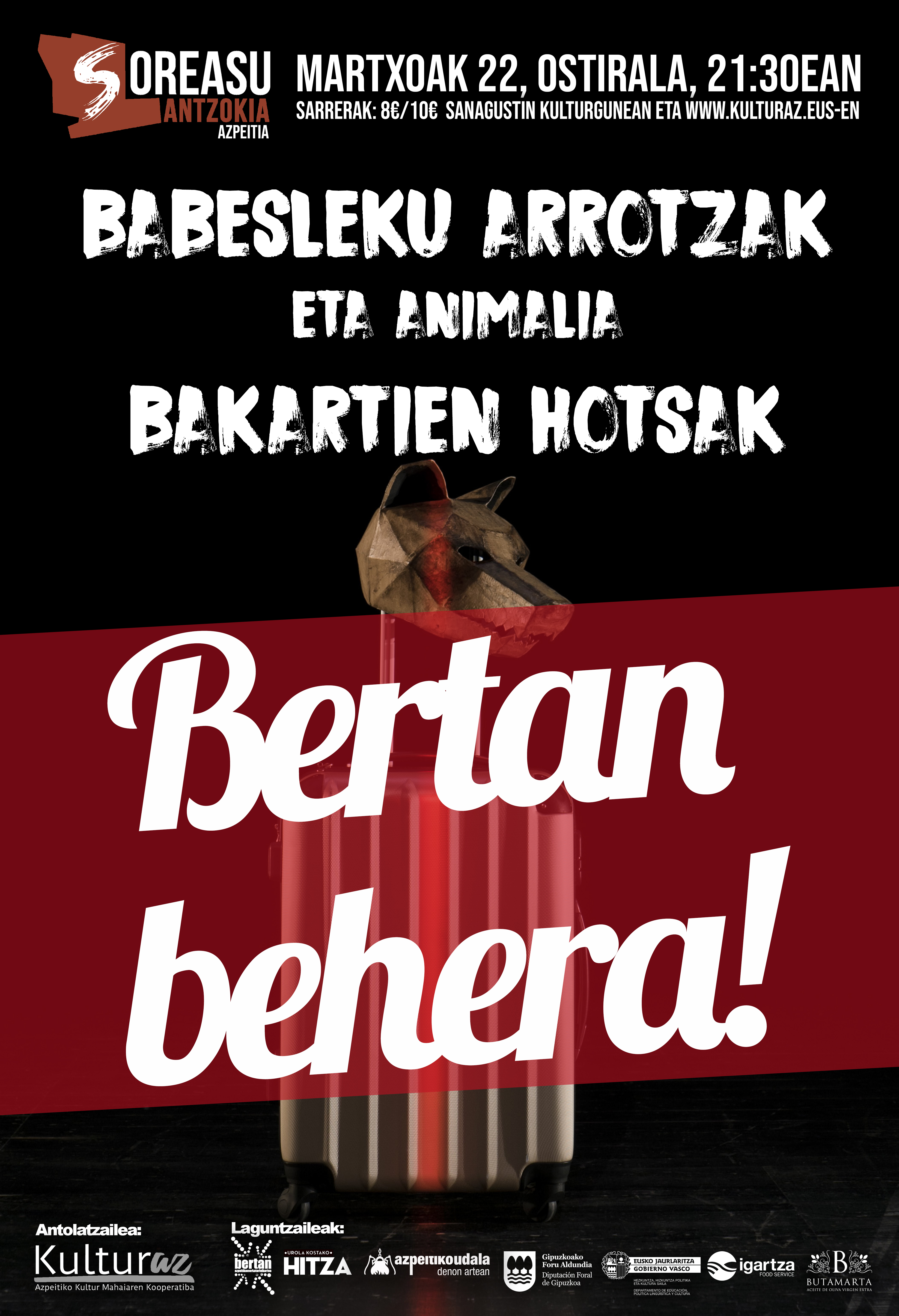 Babesleku Arrotzak eta Animalia Bakartien Hotsak (BERTAN BEHERA)