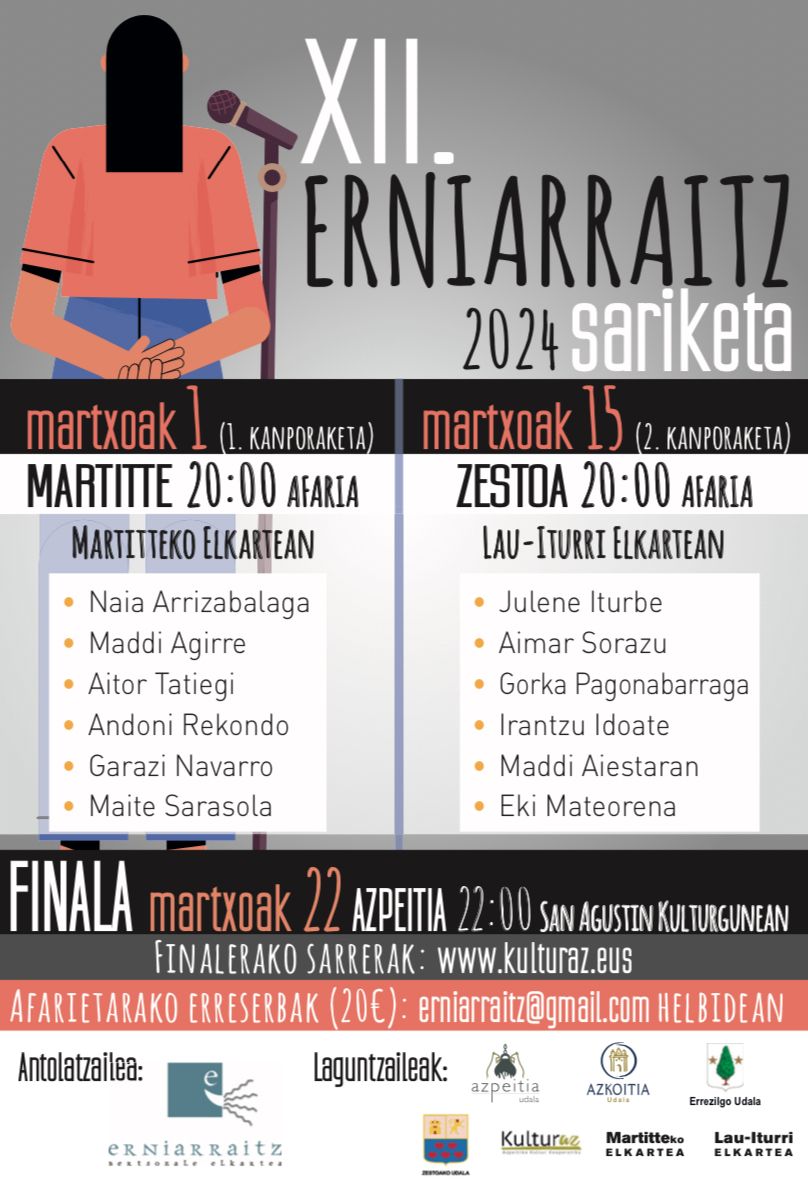 BERTSOLARI GAZTEEN XI. ERNIARRAITZ SARIKETA | FINALA