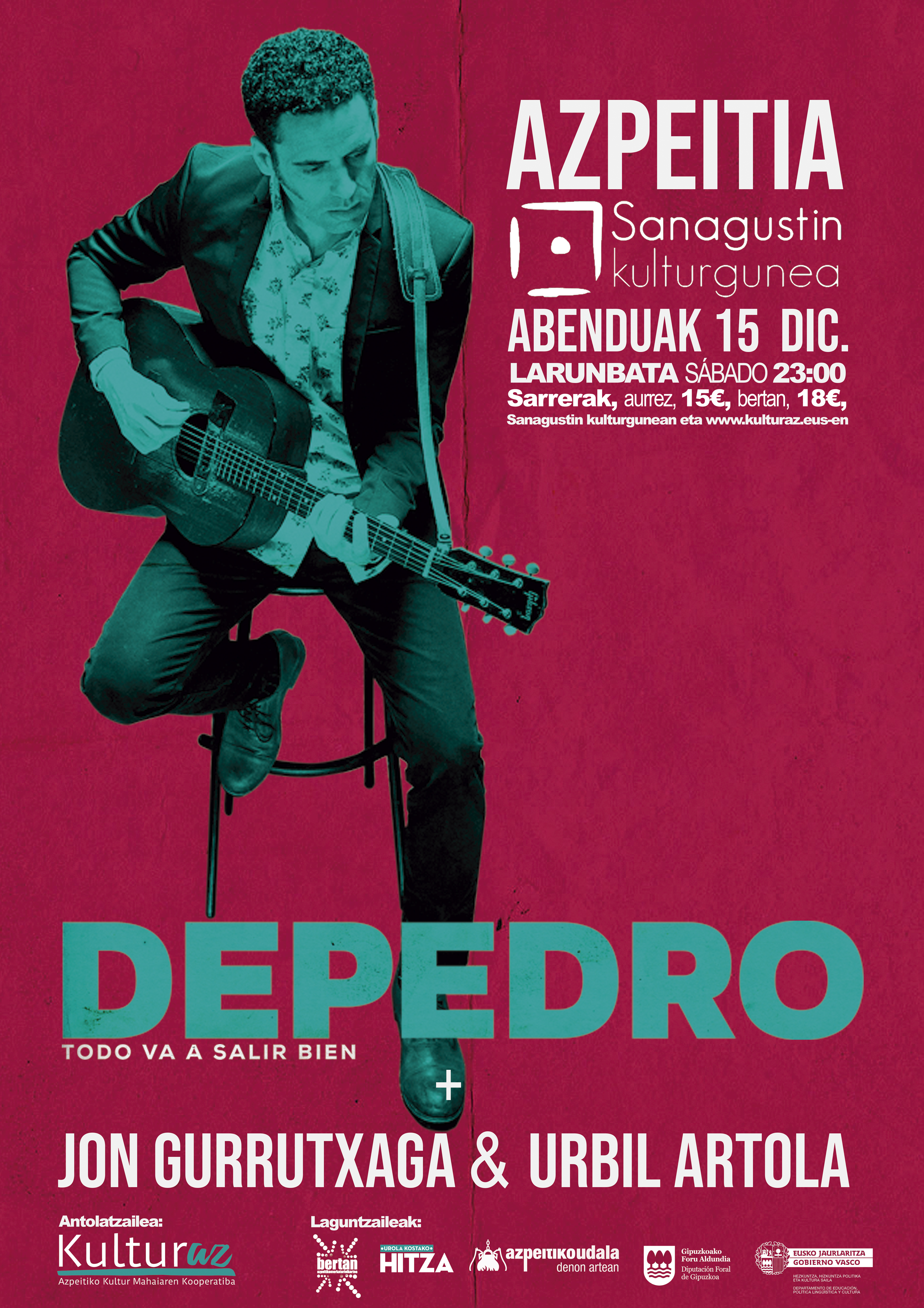 Depedro + Jon Gurrutxaga & Urbil Artola Depedro + Jon Gurrutxaga & Urbil Artola