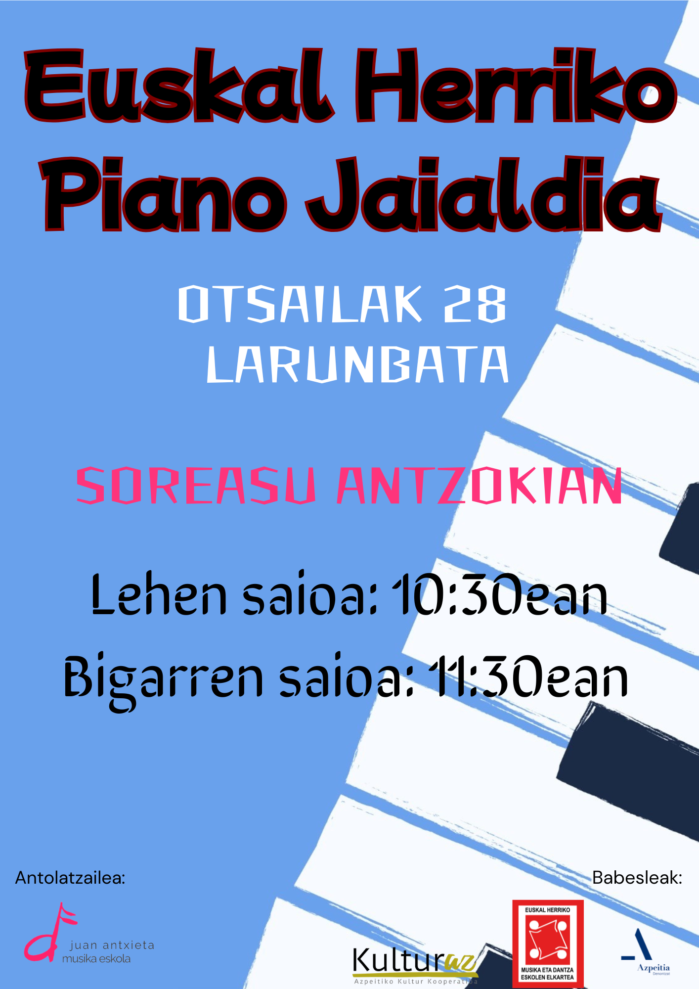 EUSKAL HERRIKO PIANO JAIALDIA
