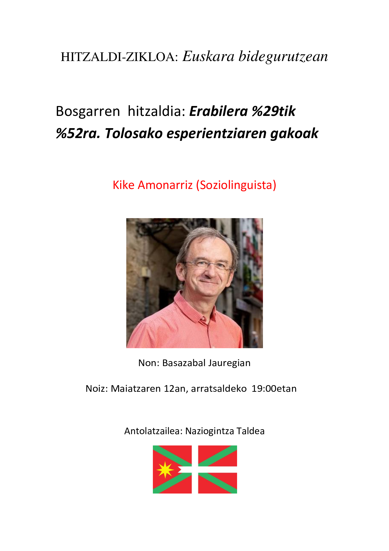 ERABILERA %29TIK %52RA. TOLOSAKO ESPERIENTZIAREN GAKOAK.