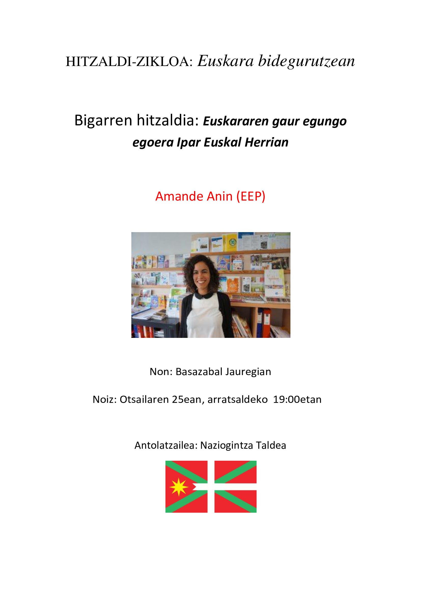 EUSKARAREN GAUR EGUNGO EGOERA IPAR EUSKAL HERRIAN