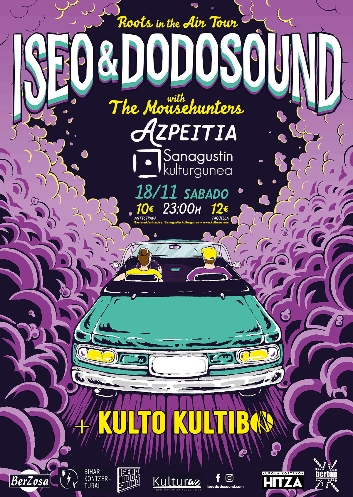 Iseo & Dodosound w/ The Mousehunters + Kulto kultibo