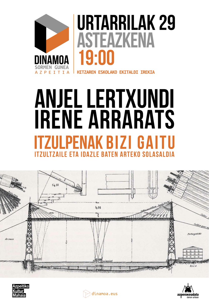 Itzulpenak bizi gaitu: Irene Arrarats eta Anjel Lertxundi Itzulpenak bizi gaitu: Irene Arrarats eta Anjel Lertxundi