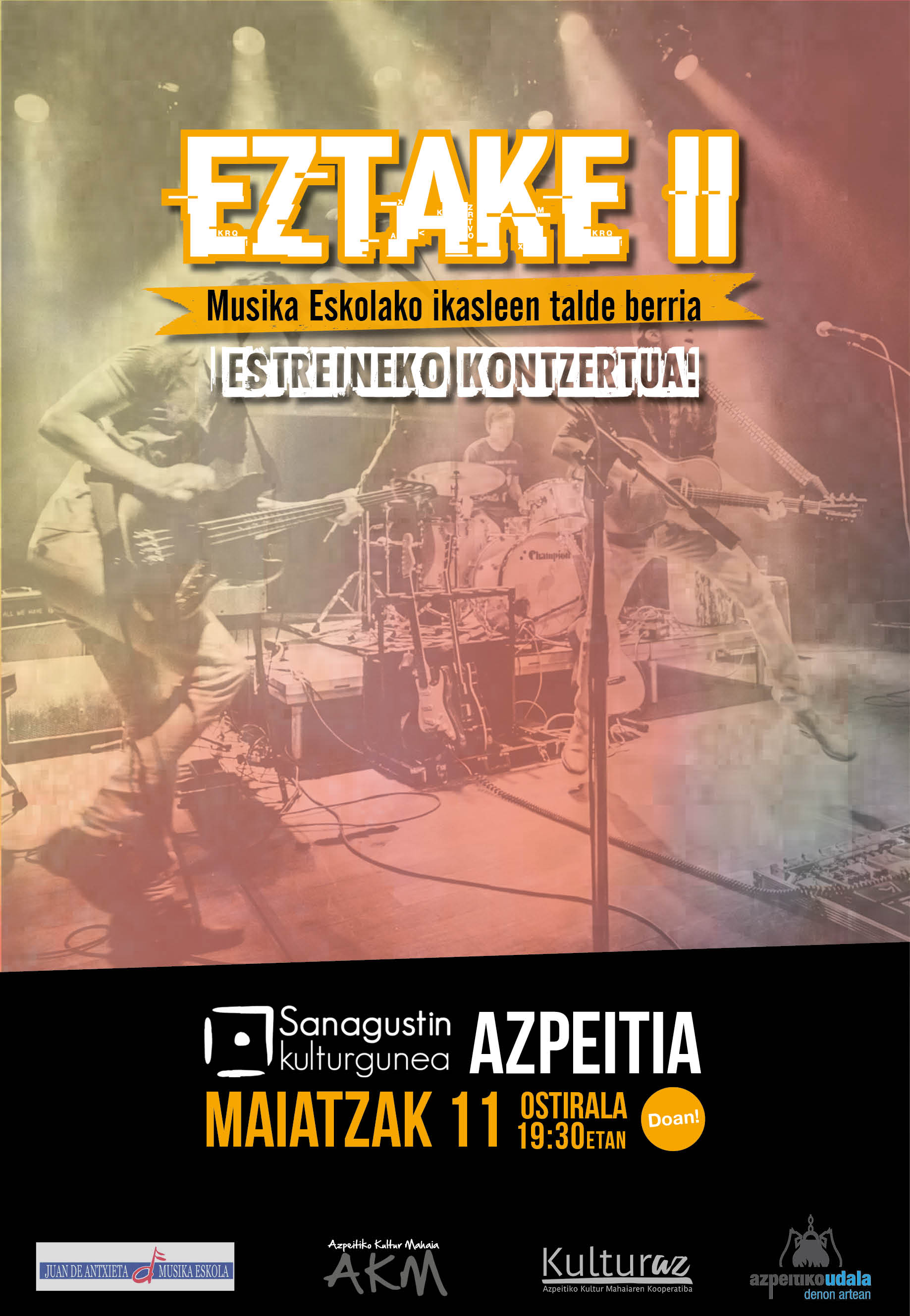 Juan de Antxieta Musika Eskolaren zikloa: gaztetxoen kontzertua Juan de Antxieta Musika Eskolaren zikloa: gaztetxoen kontzertua