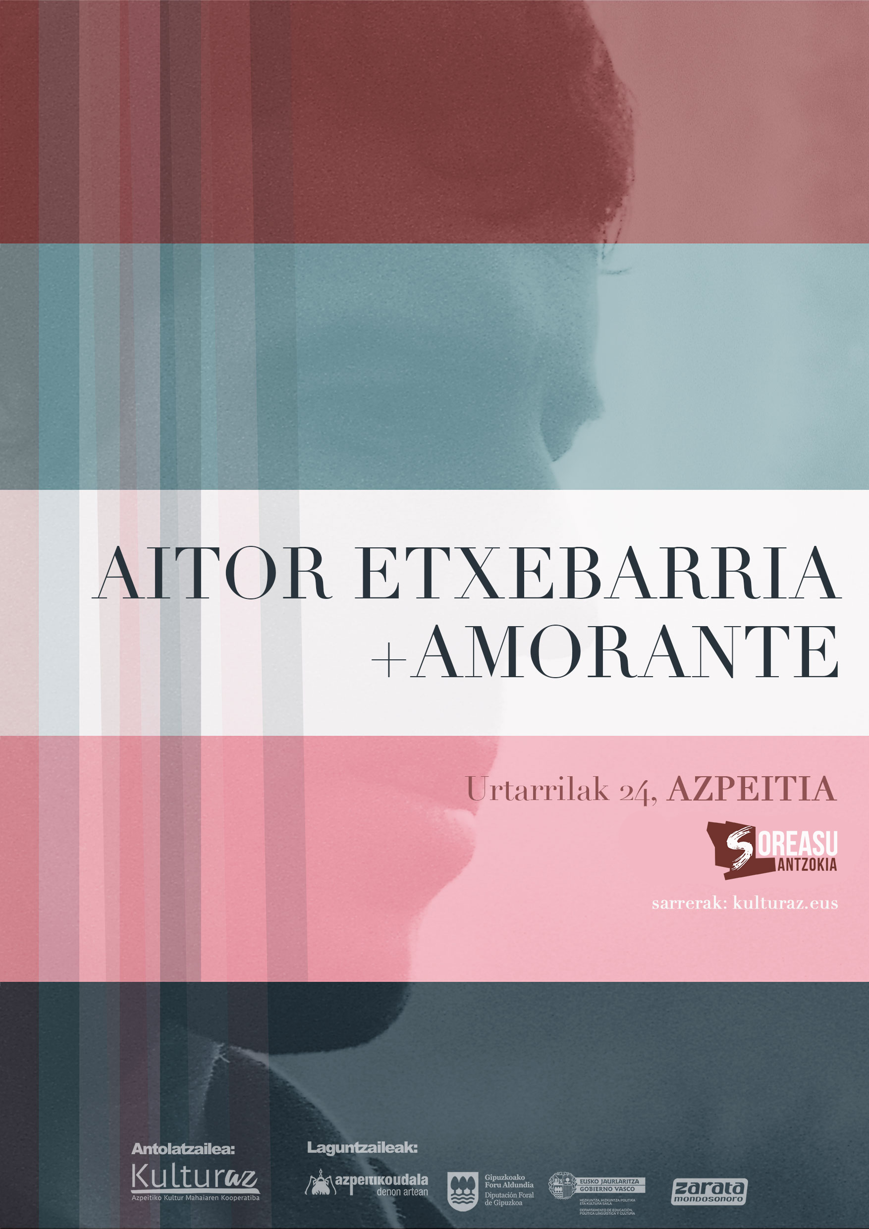 Kontzertua: AITOR ETXEBARRIA + AMORANTE (atzeratuta)