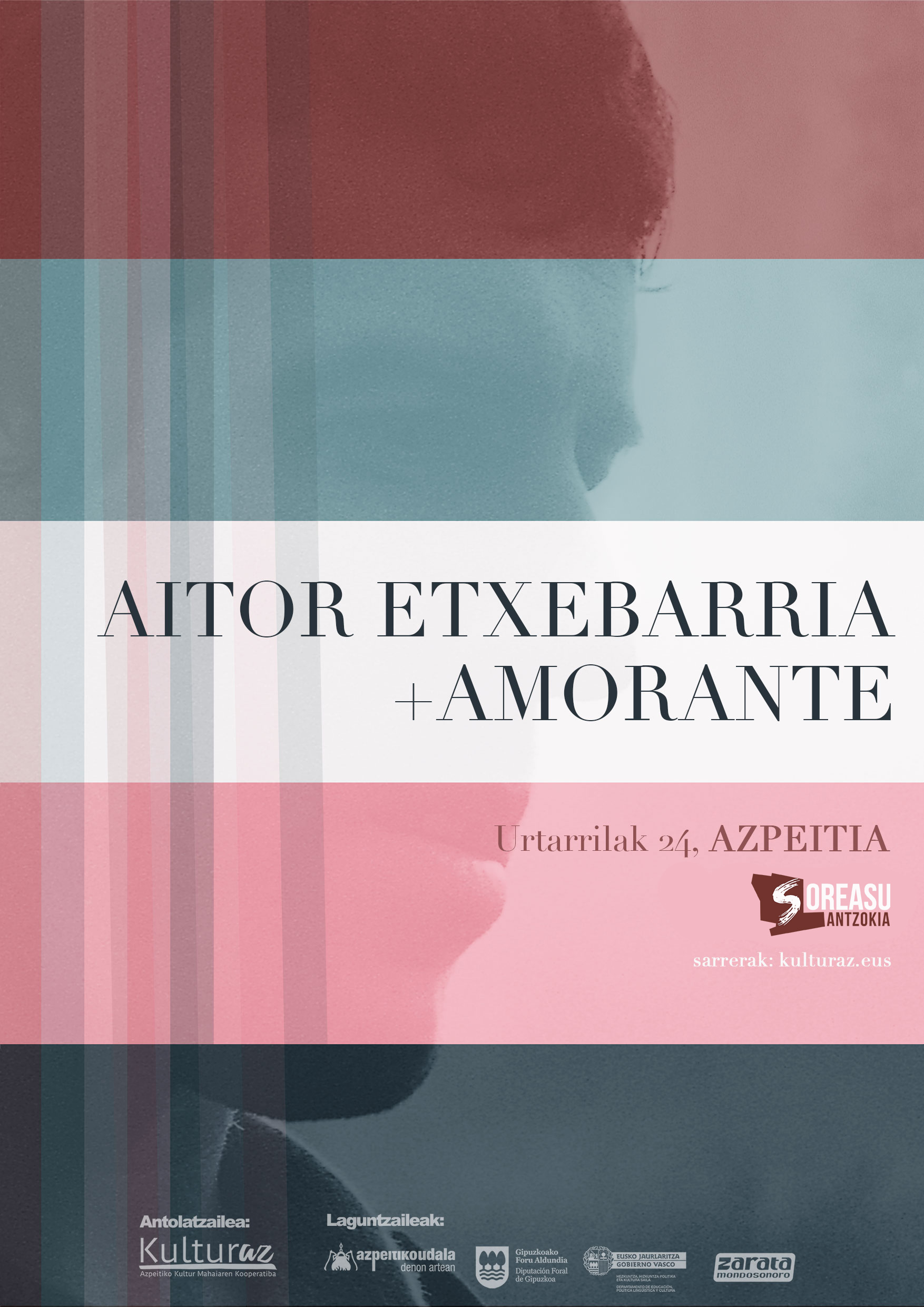 Kontzertua: AITOR ETXEBARRIA + AMORANTE (atzeratuta) Kontzertua: AITOR ETXEBARRIA + AMORANTE (atzeratuta)