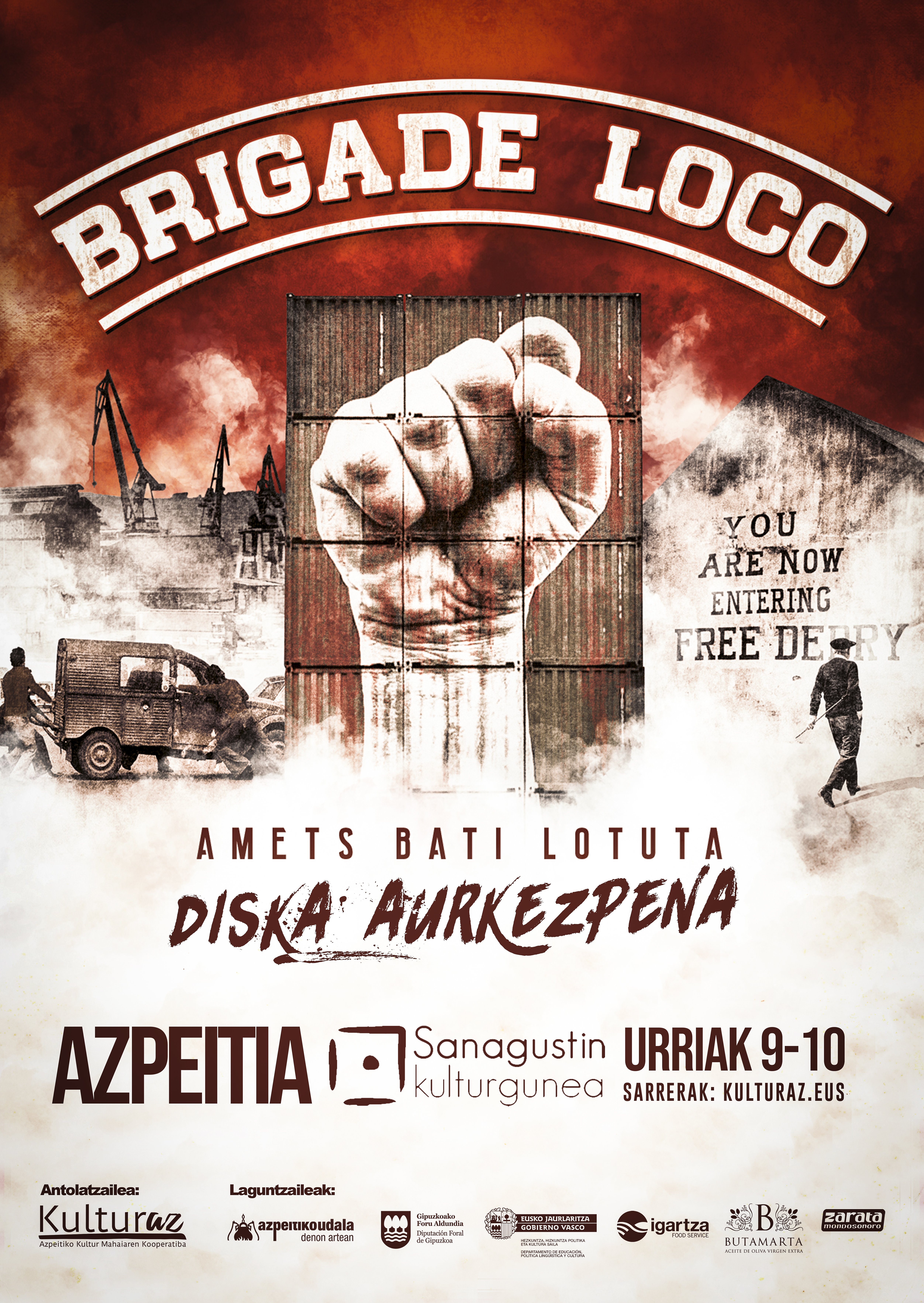 Kontzertua: BRIGADE LOCO (Sarrerak agortuta) Kontzertua: BRIGADE LOCO (Sarrerak agortuta)