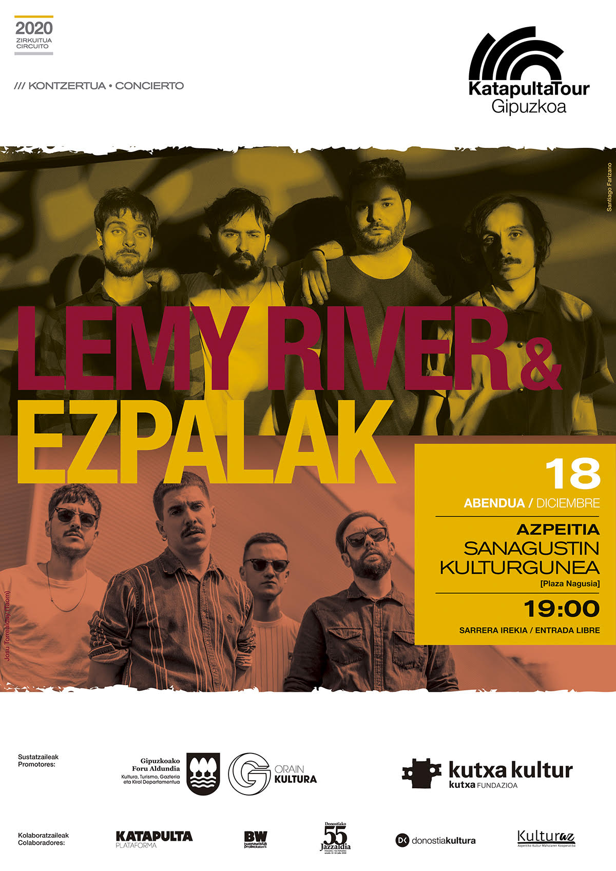 Kontzertua: EZPALAK + LEMY RIVER (sarrerak agortuta) Kontzertua: EZPALAK + LEMY RIVER (sarrerak agortuta)