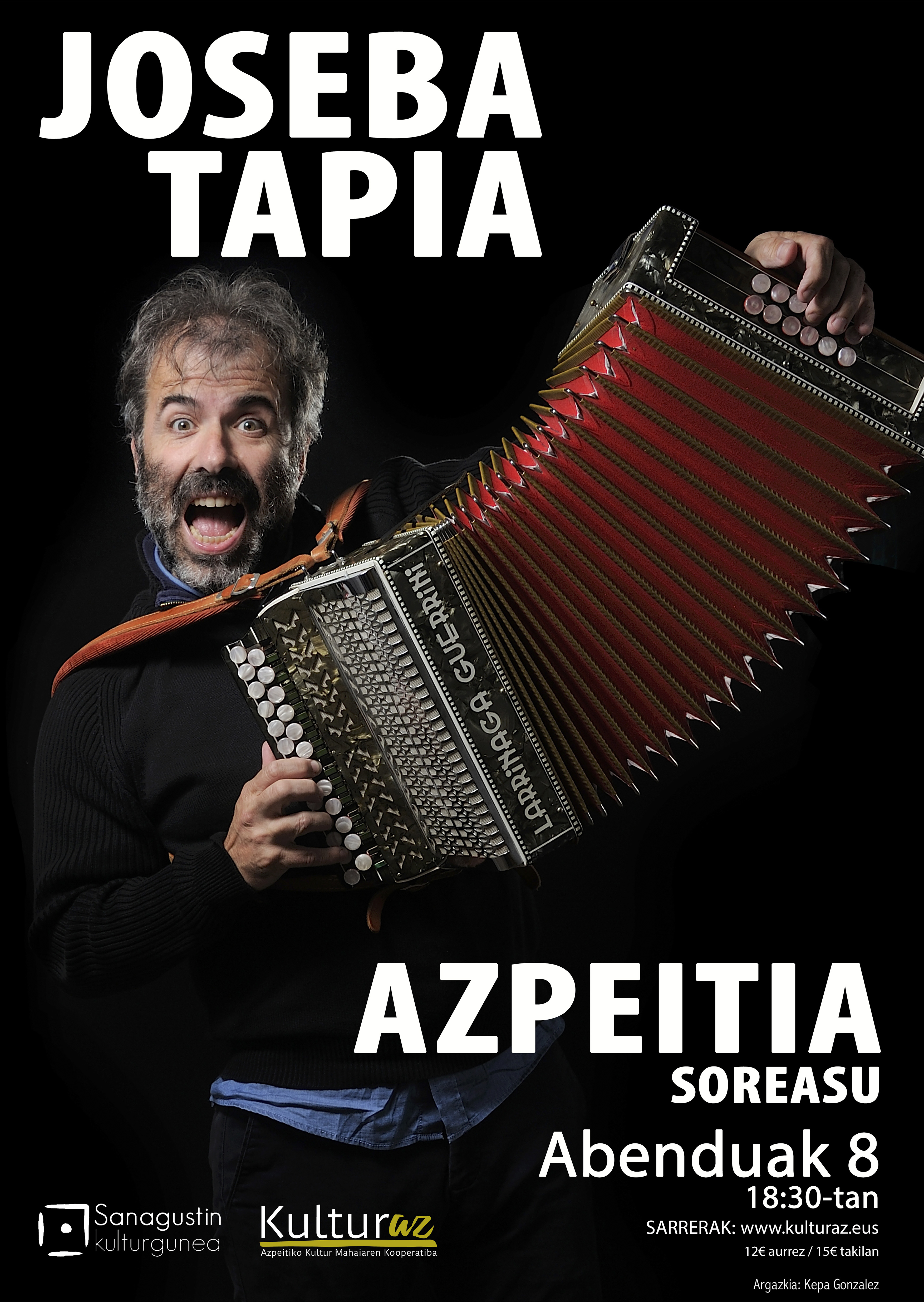 Kontzertua: Joseba Tapia Kontzertua: Joseba Tapia
