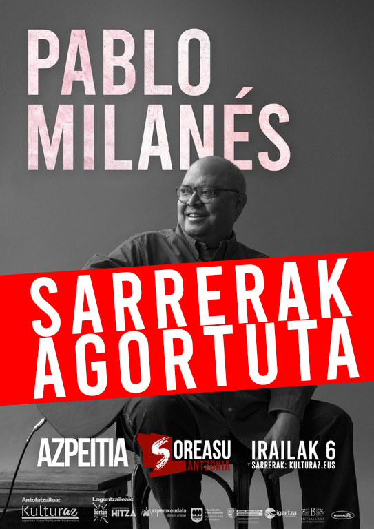Kontzertua: PABLO MILANÉS (sarrerak agortuta) Kontzertua: PABLO MILANÉS (sarrerak agortuta)