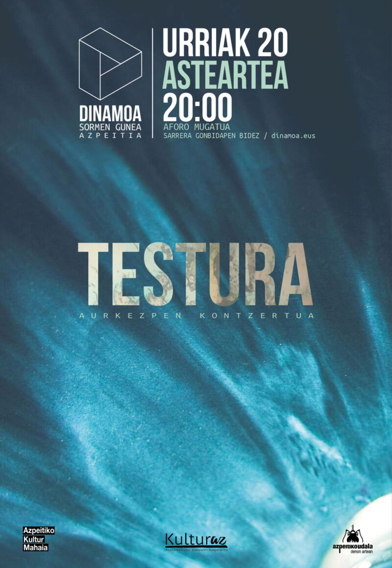 Kontzertua: TESTURA (Sarrerak agortuta) Kontzertua: TESTURA (Sarrerak agortuta)