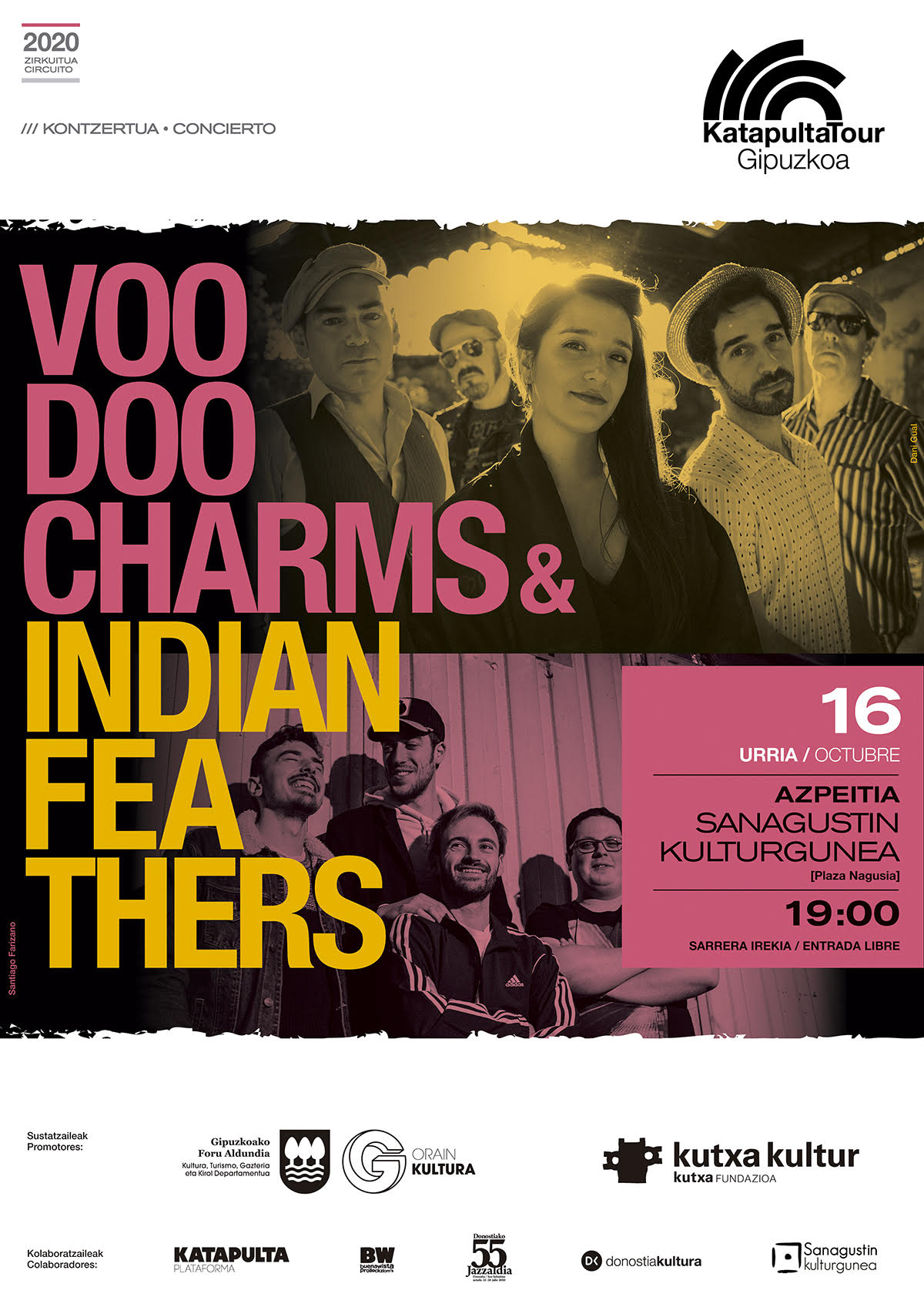 Kontzertua: VOODOO CHARMS + INDIAN FEATHERS Kontzertua: VOODOO CHARMS + INDIAN FEATHERS
