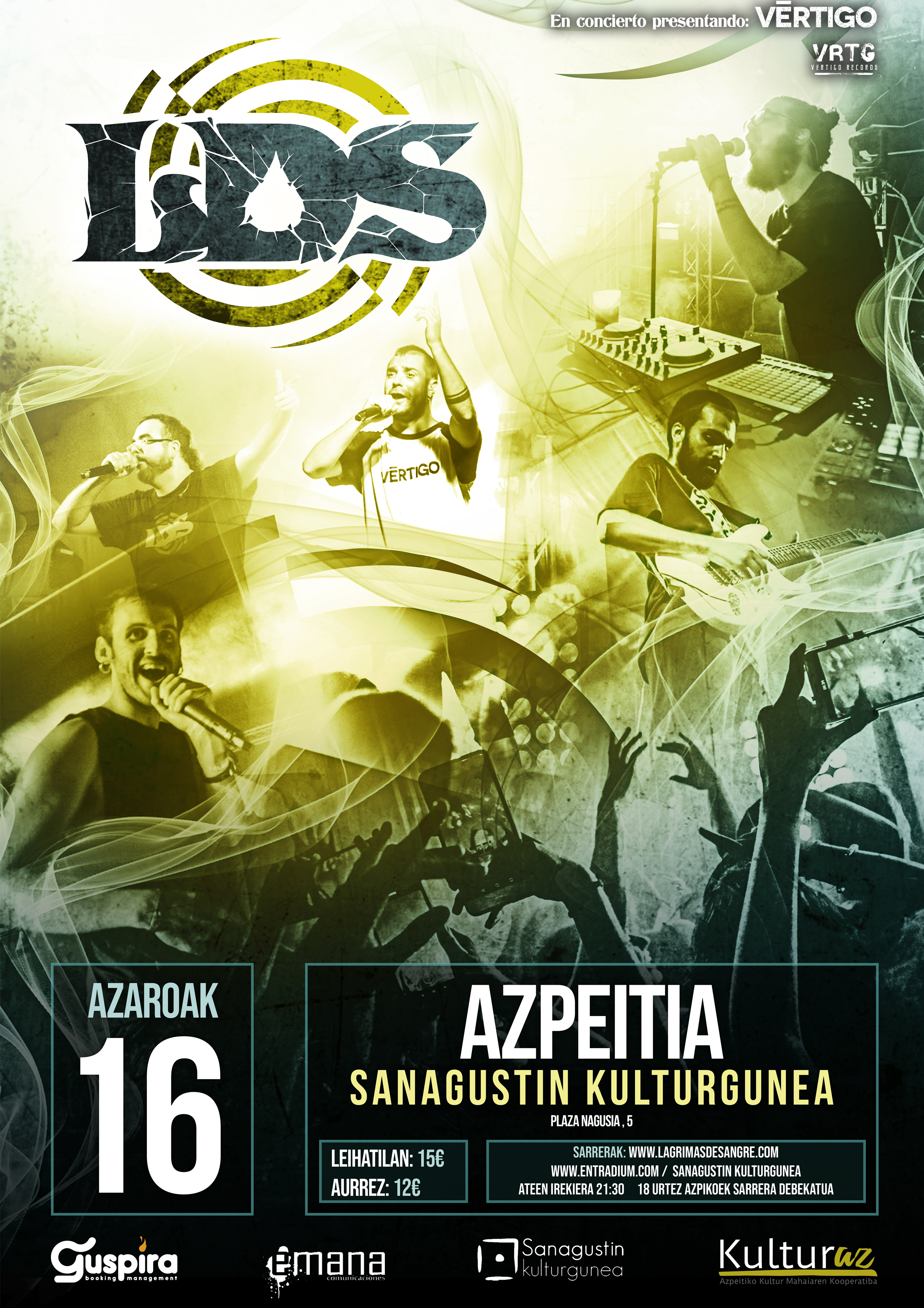 Kontzertua: Lagrimas De Sangre + El Intachable Rony Kontzertua: Lagrimas De Sangre + El Intachable Rony