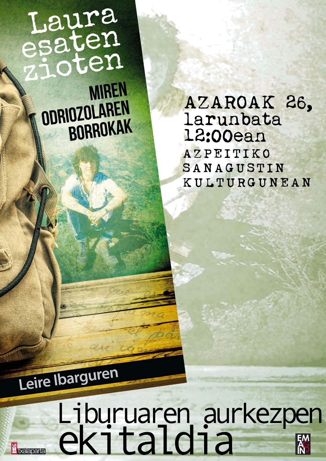 'Laura esaten zioten' liburuaren aurkezpena 'Laura esaten zioten' liburuaren aurkezpena
