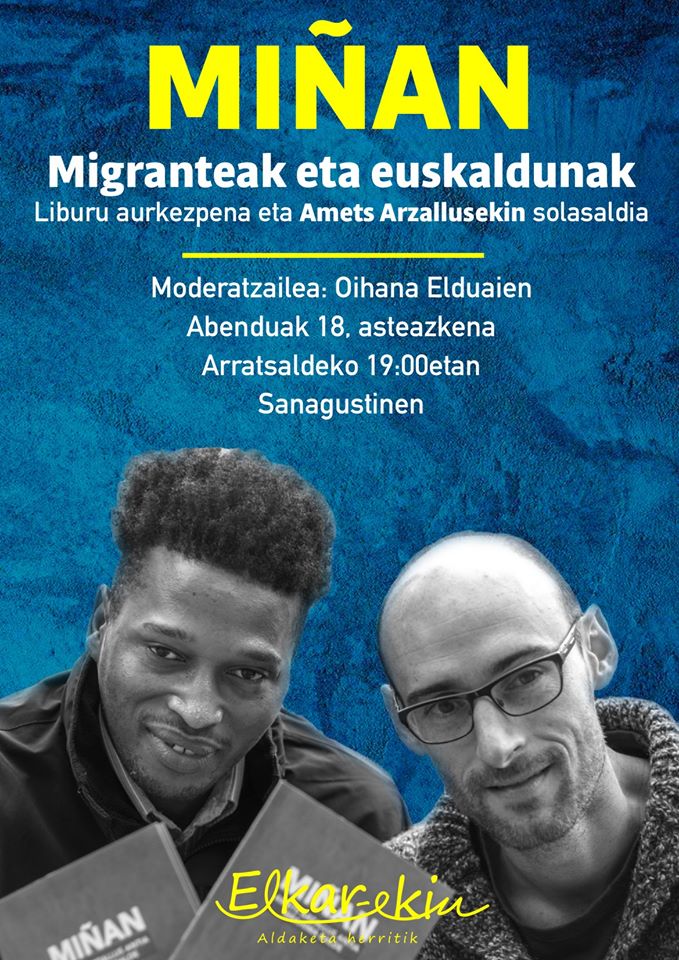 'MIÑAN Migranteak eta euskaldunak' liburu aurkezpena eta solasaldia