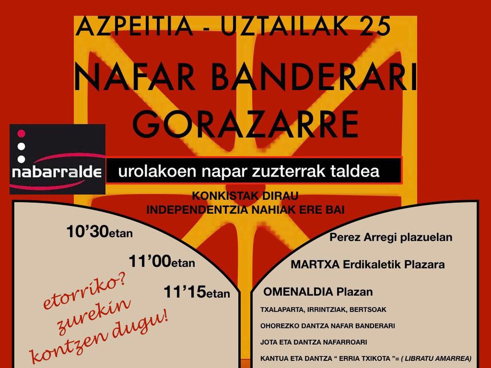 Nafar banderari gorazarre