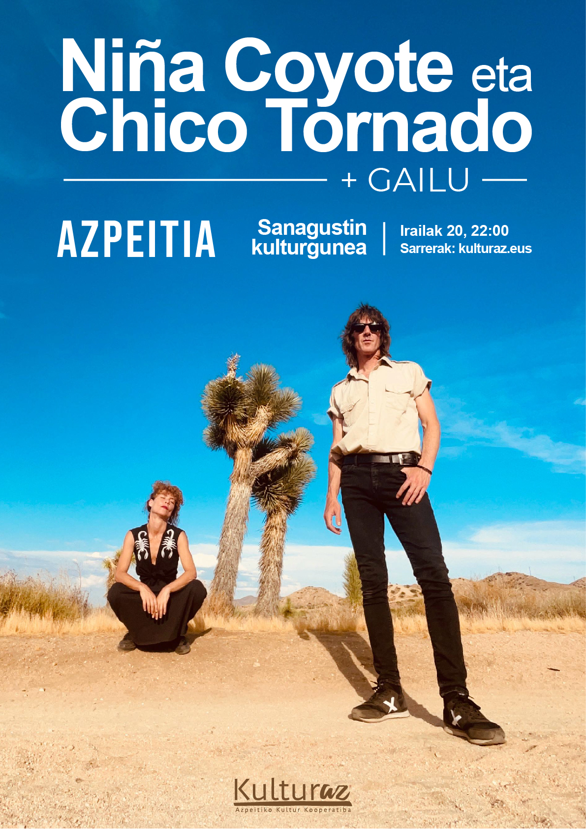 NIÑA COYOTE ETA CHICO TORNADO + GAILU