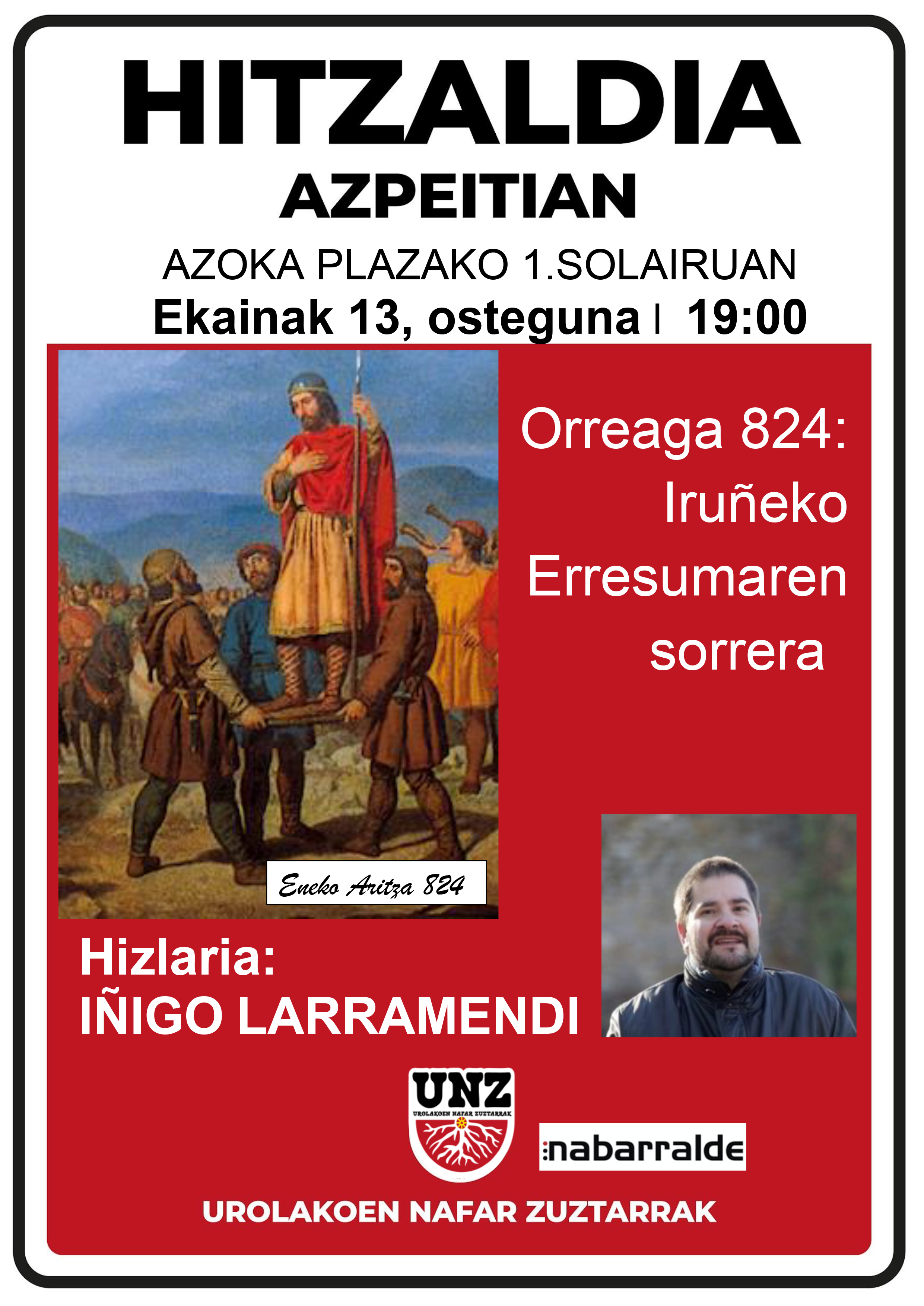ORREAGA 824: IRUÑEKO ERRESUMAREN SORRERA ORREAGA 824: IRUÑEKO ERRESUMAREN SORRERA