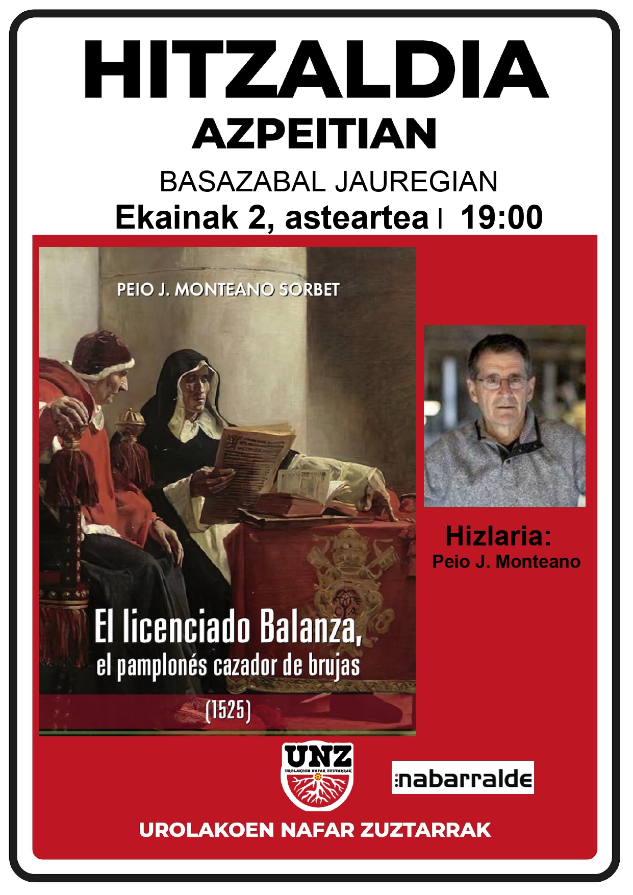 PEIO J.MONTEANOREN HITZALDIA
