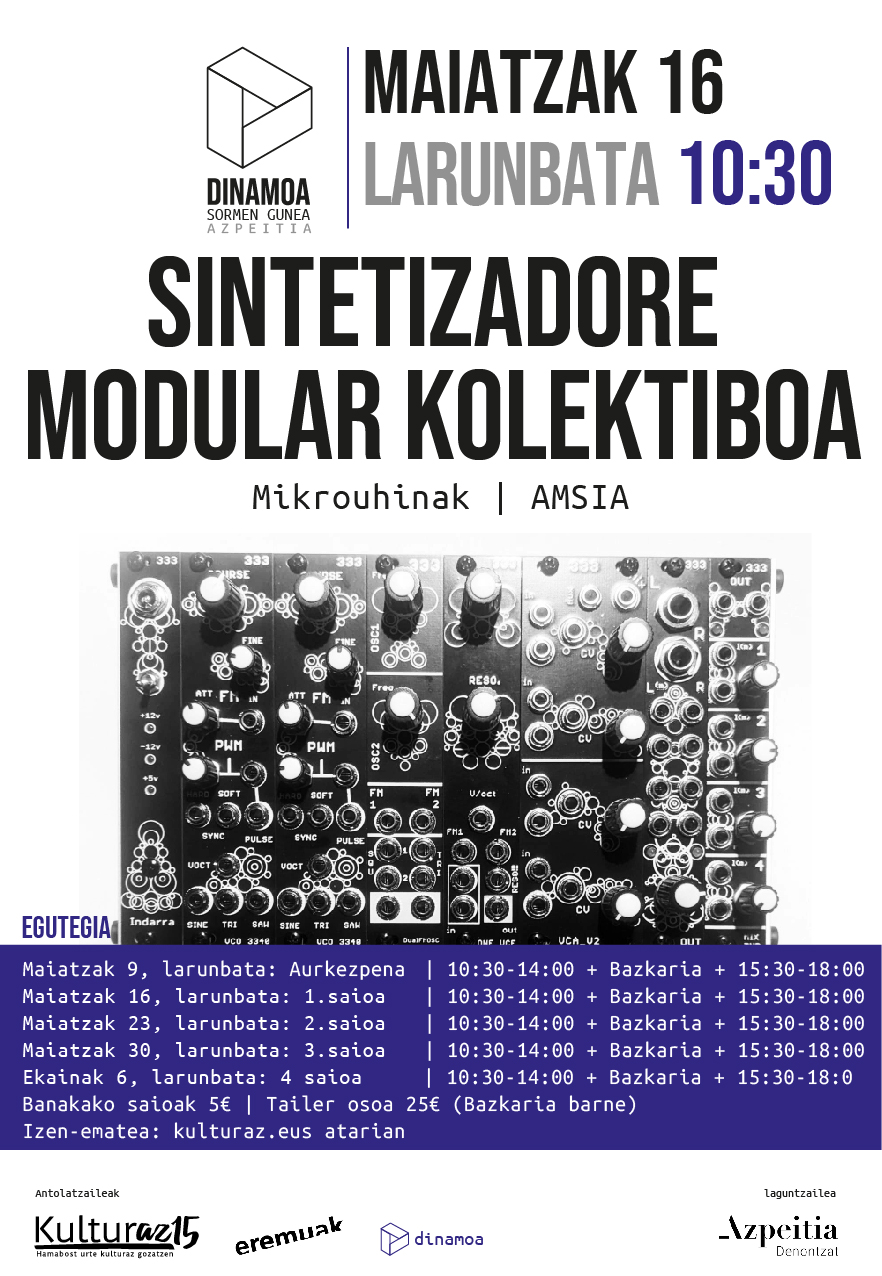 SINTETIZADORE MODULAR KOLEKTIBOA | 1. SAIOA