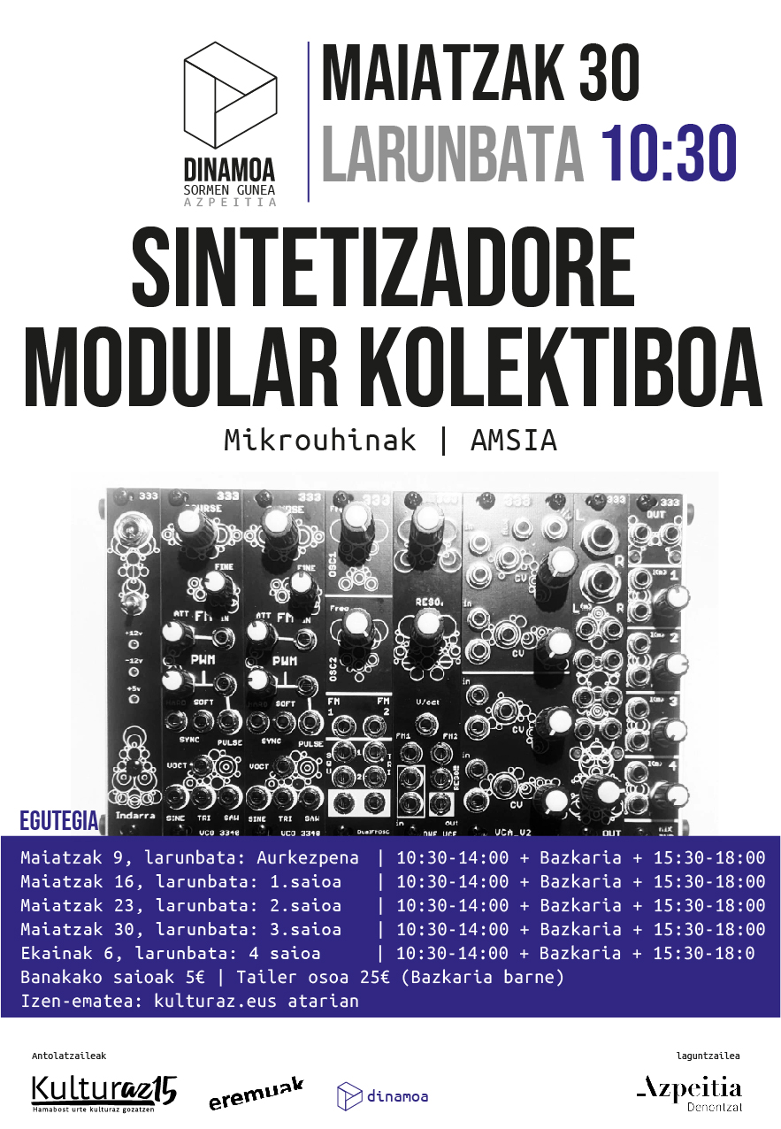 SINTETIZADORE MODULAR KOLEKTIBOA | 3. SAIOA