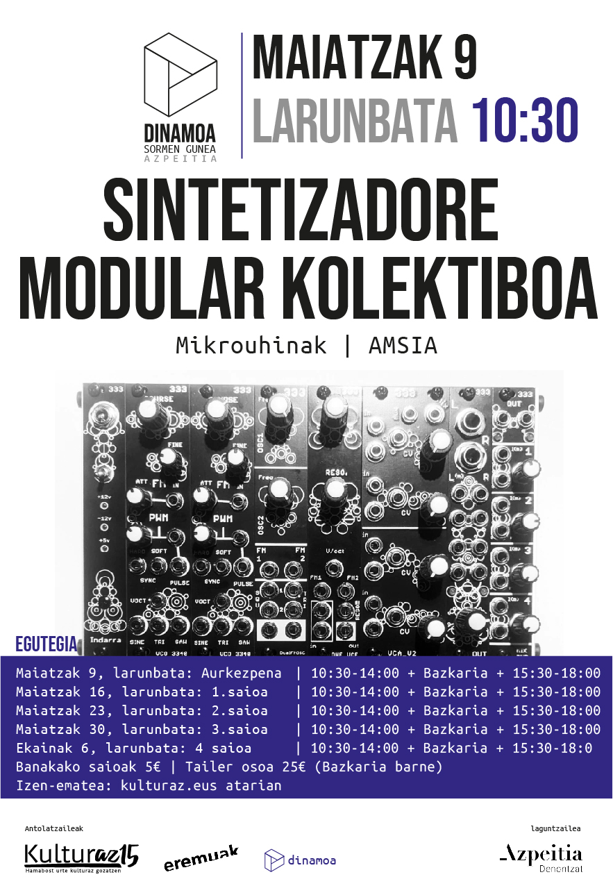SINTETIZADORE MODULAR KOLEKTIBOA | AURKEZPEN SAIOA