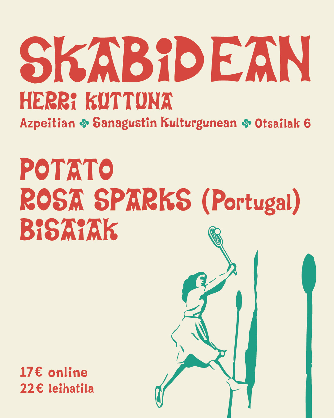 SKABIDEAN + POTATO + ROSA SPARKS + BISAIAK