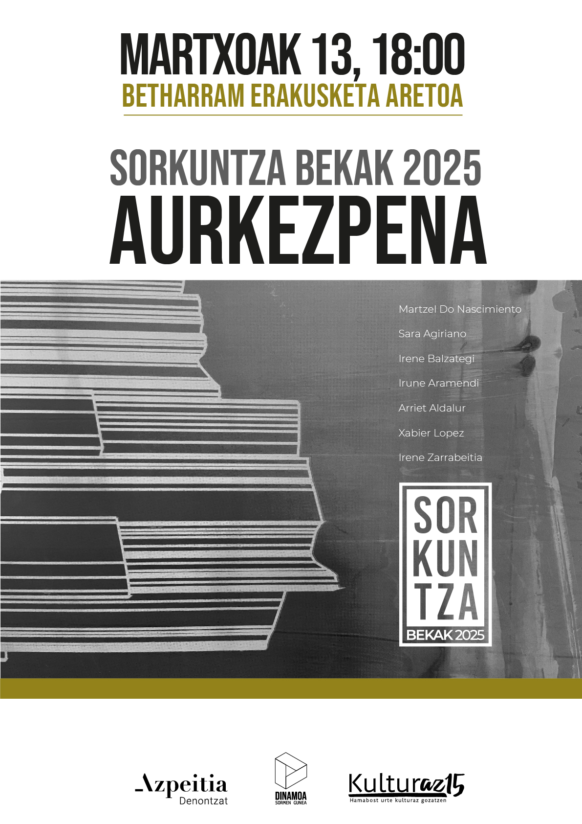 SORKUNTZA BEKAK 2025 | ERAKUSKETA