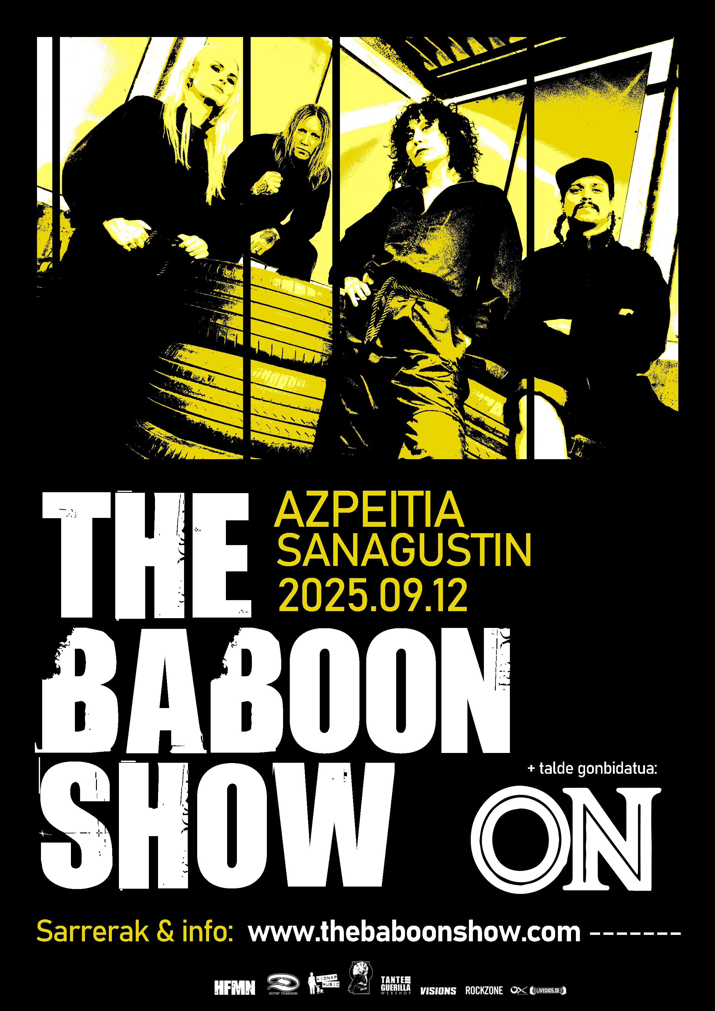THE BABOON SHOW + ON
