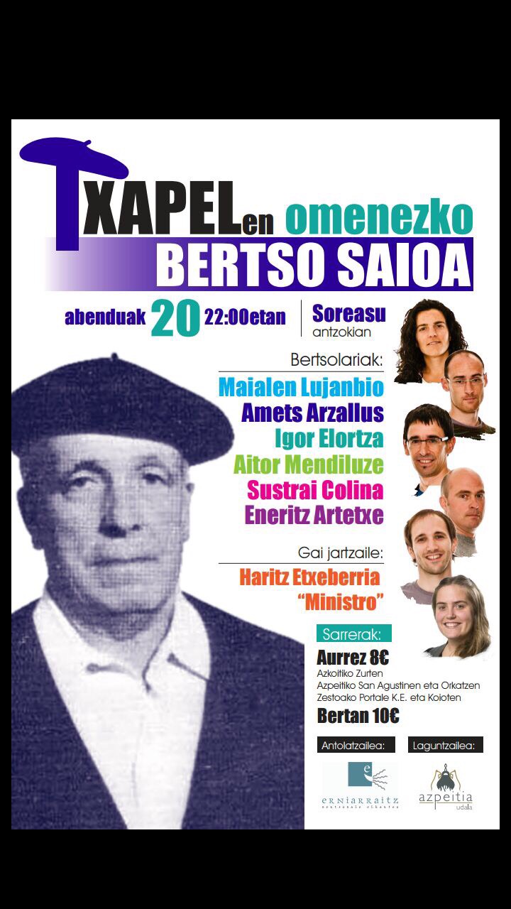 Txapelen omenezko bertso saioa