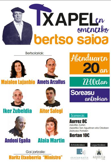 Txapelen omenezko bertso saioa Txapelen omenezko bertso saioa