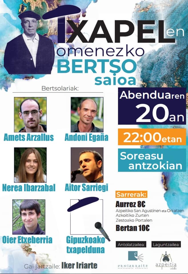 TXAPELen omenezko Bertso saioa TXAPELen omenezko Bertso saioa