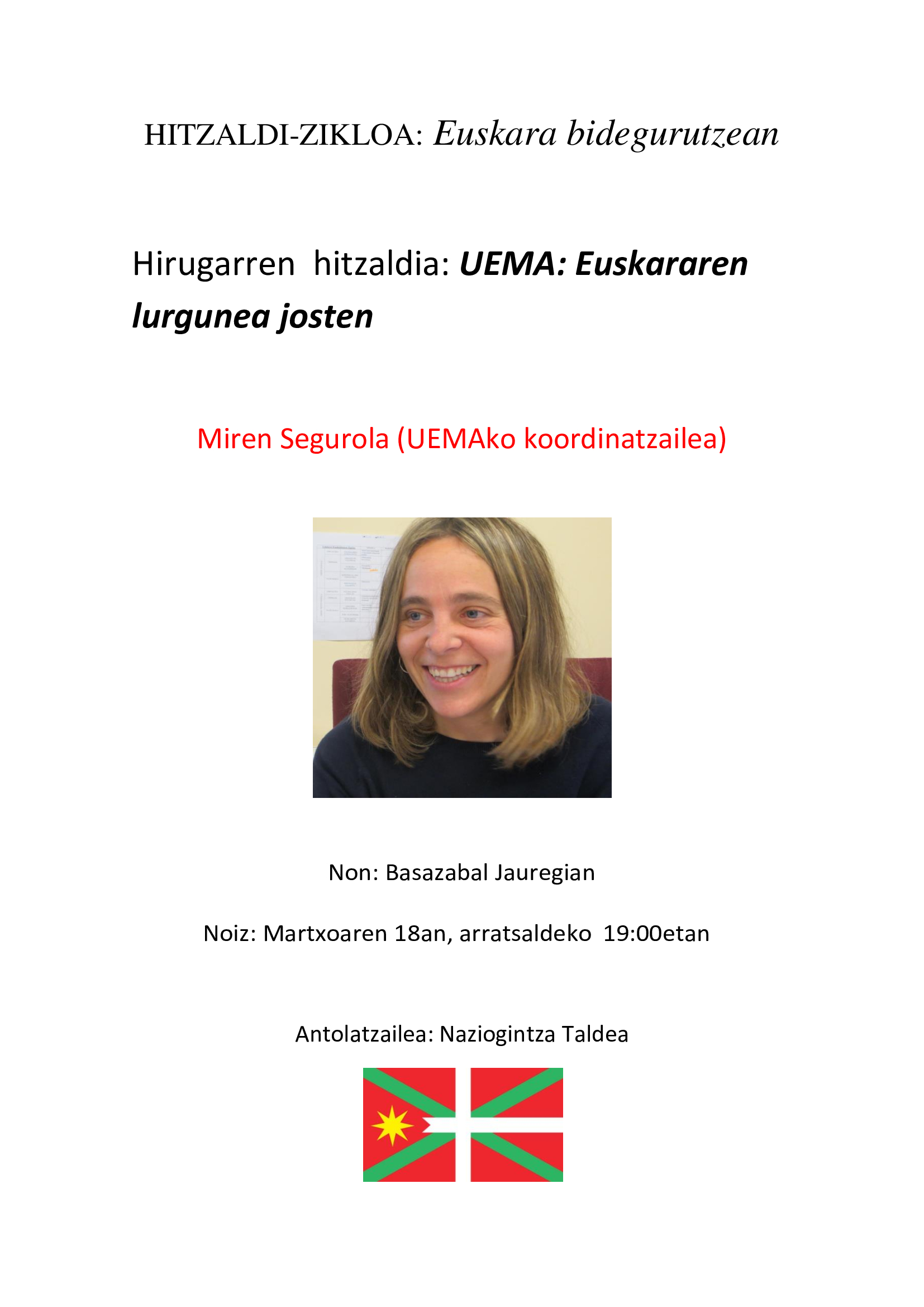 UEMA: EUSKARAREN LURGUNEA JOSTEN