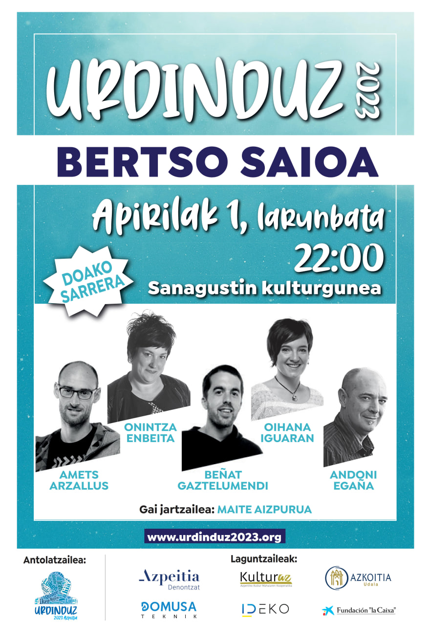 URDINDUZ 2023 | BERTSO SAIOA URDINDUZ 2023 | BERTSO SAIOA