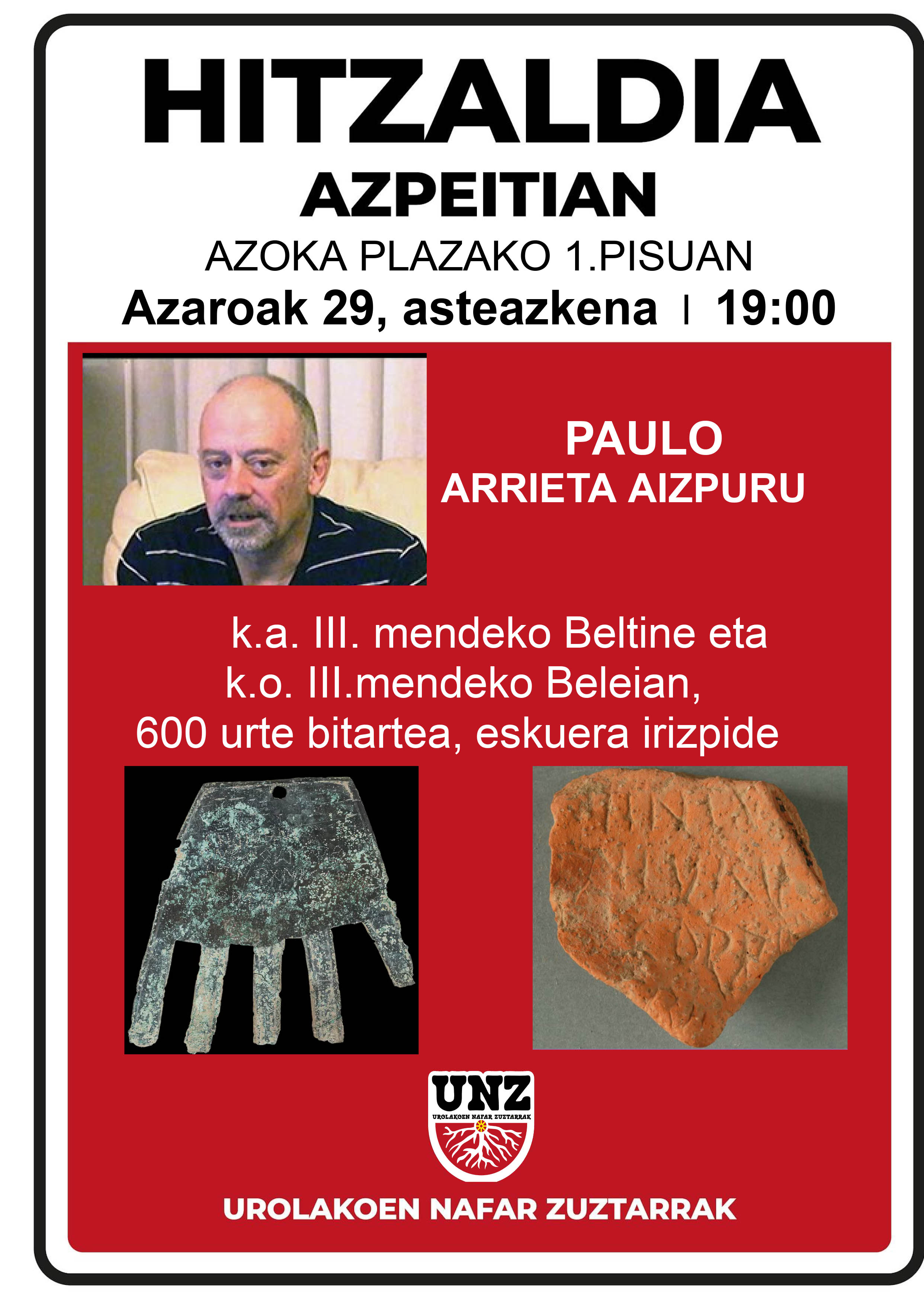 UROLAKOEN NAFAR ZUZTARRAK| K.A III. MENDEKO BELTINE ETA K.O III. MENDEKO BELEIAN, 600 URTE BITARTEAN, ESKUERA IRIZPIDE UROLAKOEN NAFAR ZUZTARRAK| K.A III. MENDEKO BELTINE ETA K.O III. MENDEKO BELEIAN, 600 URTE BITARTEAN, ESKUERA IRIZPIDE