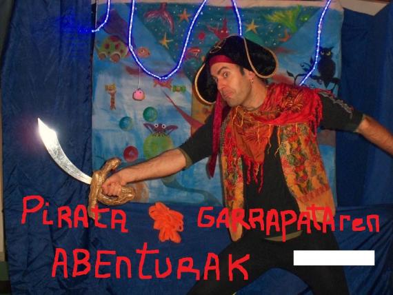 Pirata Garrapataren abenturak izango ditugu zapatuan Pirata Garrapataren abenturak izango ditugu zapatuan