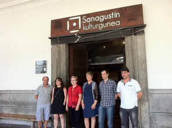 Kultura diputatua Sanagustinera etorri da, proiektua bertatik bertara ezagutzera