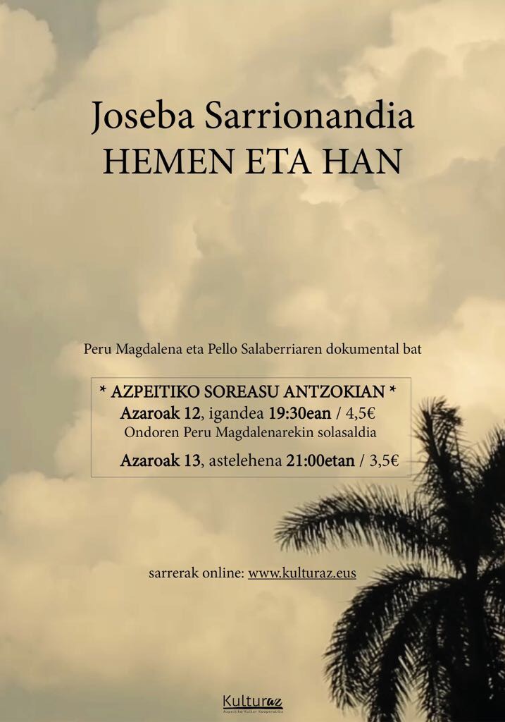 Joseba Sarrionandia, hemen eta han